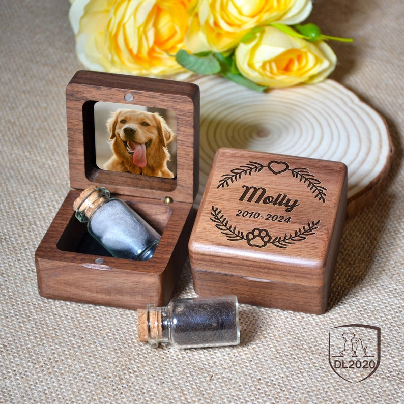 Custom Wooden Pet Fur Keepsake,wooden Pet Ashes Box,personalized Pet Loss Sympathy Gift,dog Memorial,cat Keepsake Gift,pet Loss Gifts - Etsy