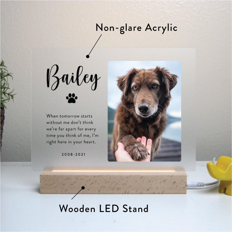 Pet Memorial Plaque Personalized Gifts For Pet Loss Sympathy Gift For Cat, Dog And Any Other Animals - Etsy